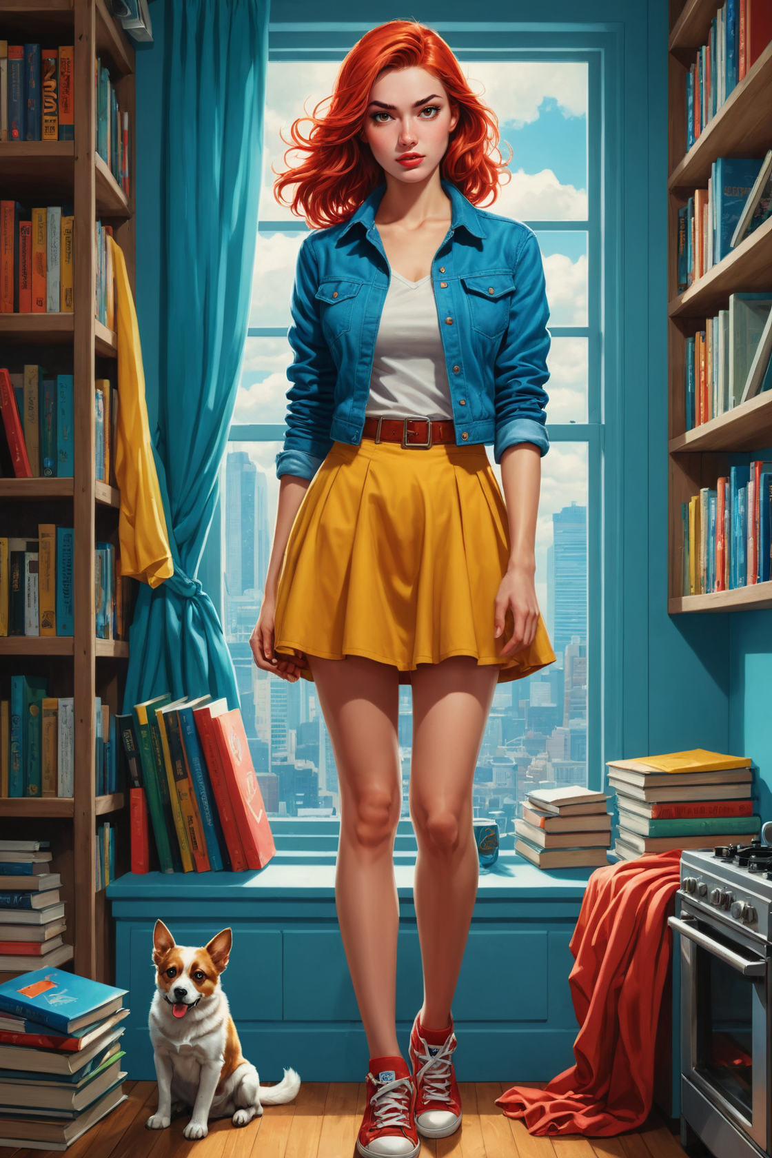 20240115233416 1786628518 by Natalia Rak and Reylia Slaby in the style of Svetlin Yosifov, cute fit 18 year old woman, comic book illustration_lora_comic_.png